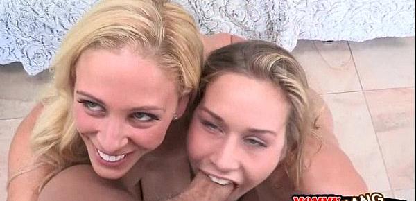  Kennedy Leigh and Cherie Deville 3some with horny dude
